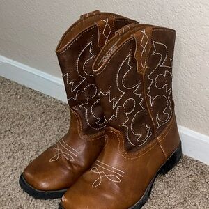 Kids Brown Cowboy Boots